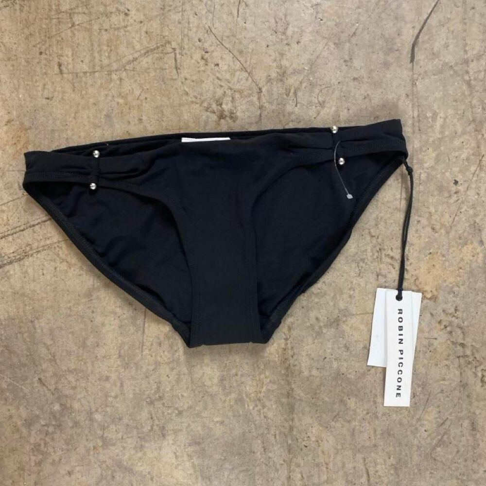 Robin-piccone Women's Black Bikini bottoms- NWT Size S
